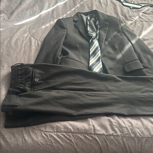 Kids Black Suit Set with Tie
